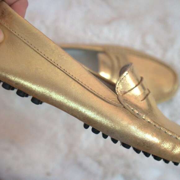 Massimo Matteo Firenze Penny Gold Driving Loafer - Picture 4 of 6